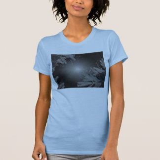 T-shirt Noël Poinsettia Noir Et Gris I