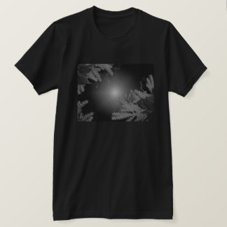 T-shirt Noël Poinsettia Noir Et Gris I