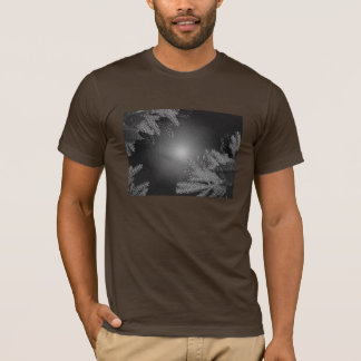 T-shirt Noël Poinsettia Noir Et Gris I