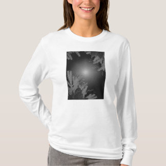 T-shirt Noël Poinsettia Noir Et Gris VI