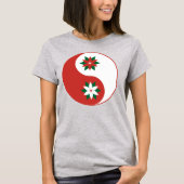 T-shirt Noël Poinsettia Yin Yang (Devant)