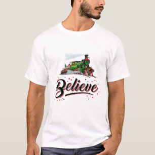 T-shirt Noël Pôle Nord Express Polaire Tous à l'étrang