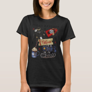 T-shirt Noël Pôle Nord Express Polaire Tous à l'étranger N