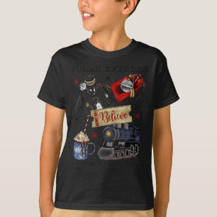 T-shirt Noël Pôle Nord Express Polaire Tous à l'étranger N