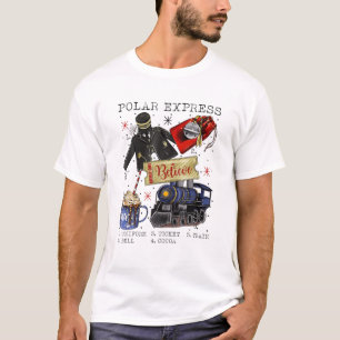 T-shirt Noël Pôle Nord Express Polaire Tous à l'étranger N