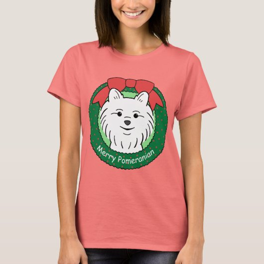 T-shirt Noël Poméran (Devant)