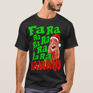 T-shirt Noël Poulet De Noël Fa Ra Ra Ra Vilain Noël
