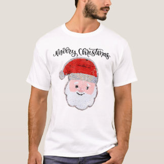 T-shirt Noël Pour Les Filles Et Les Garçons Flip Sequin Pè