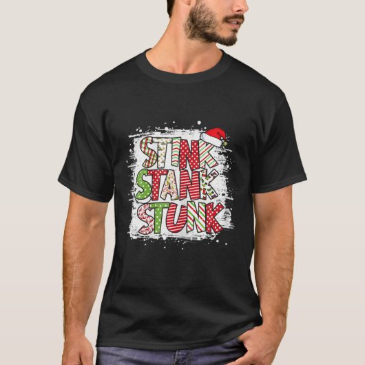 T-shirt Noël Putain Stunk Famille Correspondance Xmas W (Devant)