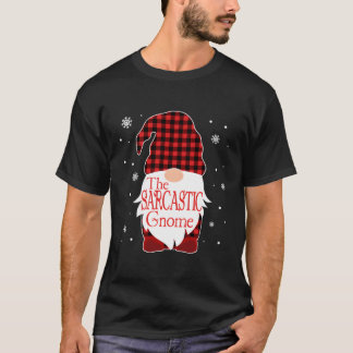 T-shirt Noël Pyjama Famille Cadeau Sarcastique Gnome Buffa