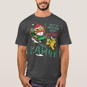 T-shirt Noël Ramen nouilles Tee pour une fille qui aime R