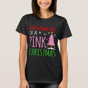 T-shirt Noël rose amusant Joyeux Père Noël Elf Gnomes Holi