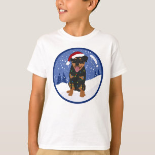 T-shirt Noël Rottweiler