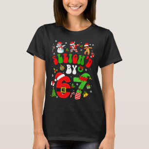 T-shirt Noël Saccagé Par 67 Mème Drôle Six Sept 6 7