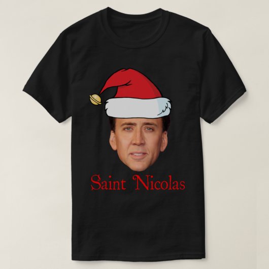 T-shirt Noël Saint Nicolas Cage (Design devant)