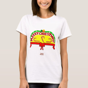 T-shirt Noël Salutations Femme White Basic T Shirt