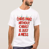 T-shirt Noël sans Christ n'est qu'un échec (Devant)