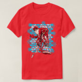 T-shirt Noël Santa Claus BMX Freestyle Tricks (Design devant)