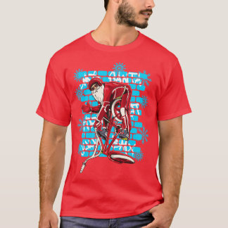 T-shirt Noël Santa Claus BMX Freestyle Tricks