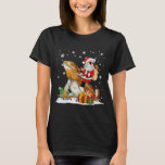 T-shirt Noël Santa Claus équitation Dragon roulé Noël H<br><div class="desc">Noël Père Noël équitation Dragon Porté Noël Fêtes de Noël.</div>