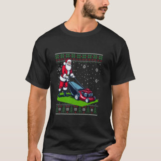 T-shirt Noël Santa Claus Maillot pelouse laine Noël S