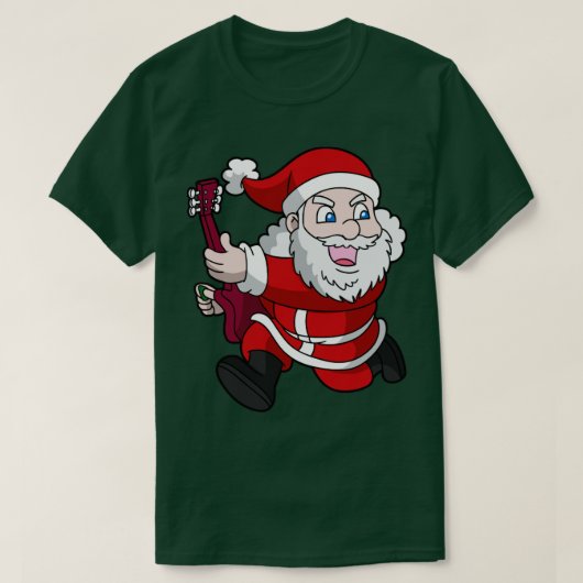 T-shirt Noël Santa Claus Rocks (Design devant)
