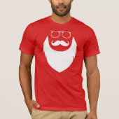 T-shirt Noël Santa Clause Barbe et lunettes Hommes (Devant)