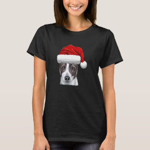 T-shirt Noël Santa Hat Italien Greyhound Chien