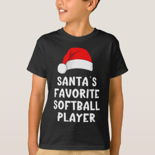 T-shirt Noël Santa préféré Softll Player drôle de Xma