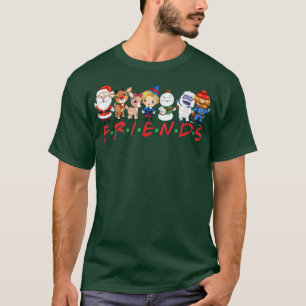 T-shirt Noël Santa Rudolph Snowman Family Xma