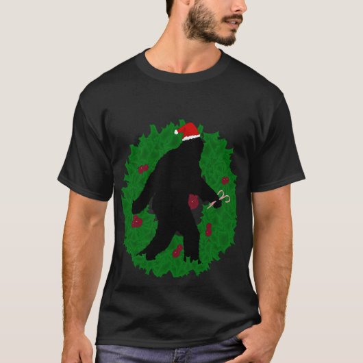 T-shirt Noël Sasquatchant (Devant)