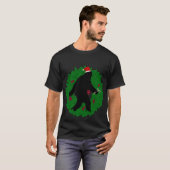 T-shirt Noël Sasquatchant (Devant entier)