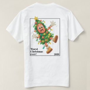 T-shirt Noël saucisse le plus drôle ! Salami drôle