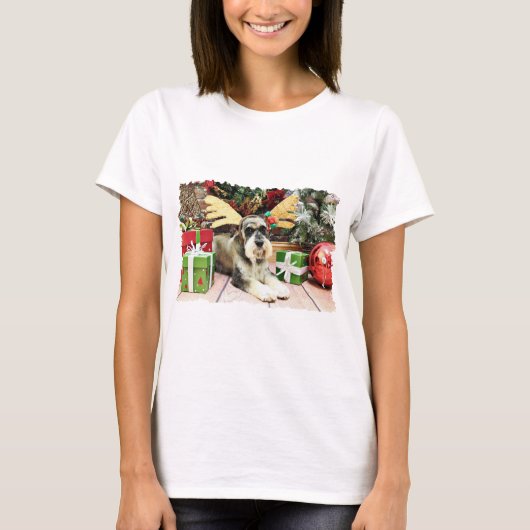 T-shirt Noël - Schnauzer - Apache (Devant)