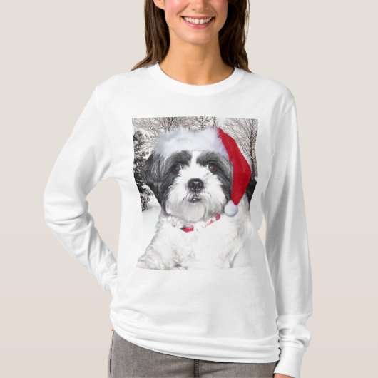 T-shirt Noël Shih Tzu (Devant)