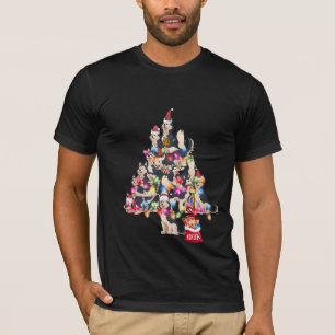 T-shirt Noël Sibérie husky Chien Chien Chien Chiot mignonn