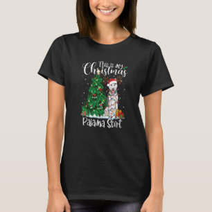 T-shirt Noël Sibérie Husky Pajama Chien Noël