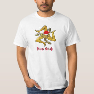 T-shirt Noël sicilien Trinacria
