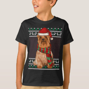 T-shirt Noël Silencieux Chien de Noël Chien de Terrier Sil