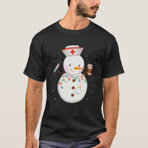 T-shirt Noël Snowman Nurses Équipe Médicale ER NICU Coff