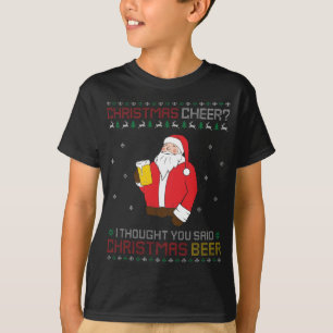 T-shirt Noël Soeur au Père Noël Bière Vilaine Noël