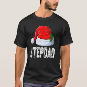 T-shirt Noël Stepdad Santa Hat Noël Famille Correspondante