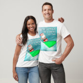 T-shirt Noël Surfant Drôle (Unisexe)