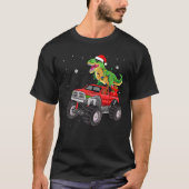 T-shirt Noël t rex camion dinosaure Monster père Noël Paja (Devant)