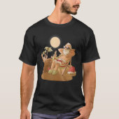 T-shirt Noël Tan En Juillet Père Noël Reindeer bronzer Ha (Devant)