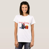 T-shirt Noël Terrier Écossais (Devant entier)
