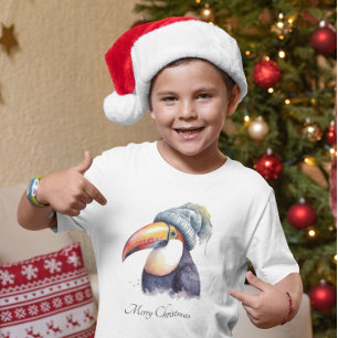 T-shirt Noël Toucan, personnalisable