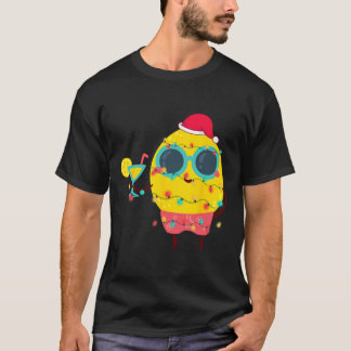 T-shirt Noël Tropical Hawaïen d'Été Citron Drôle de Noël