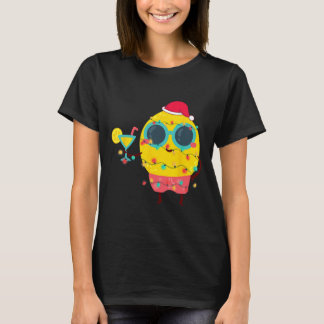 T-shirt Noël Tropical Hawaïen Été Citron Drôle de Noël