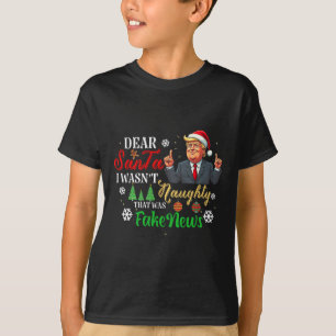 T-shirt Noël Trump Cher Père Noël Faux News Drôle Noël Moi
